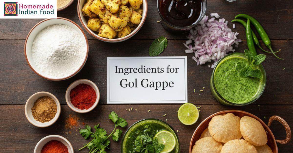 Ingredients for Gol Gappe