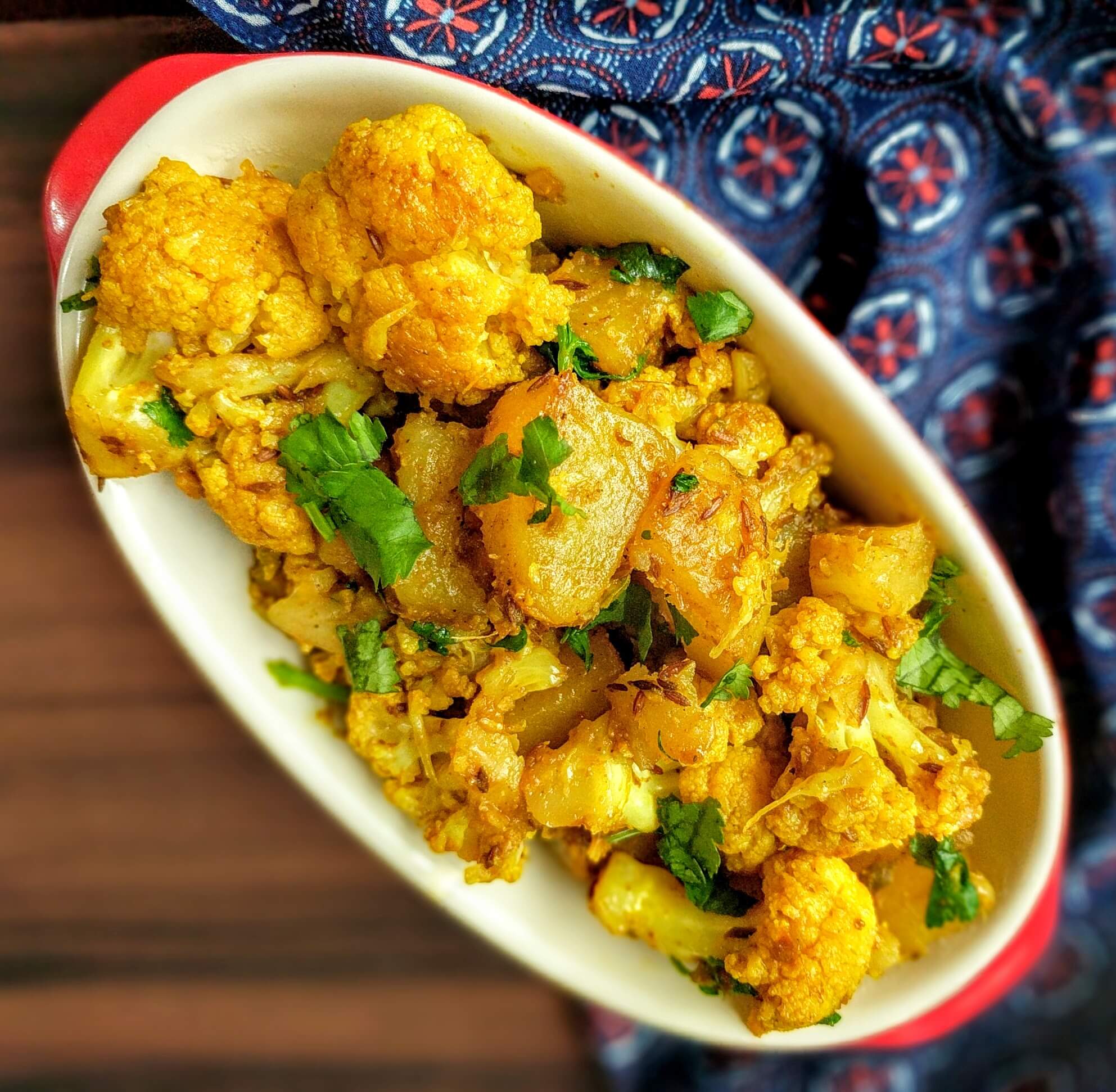 Aloo- Gobi (V) - Homemade Indian Food