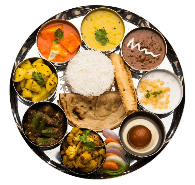 Vegetarian Indian Feast Thali