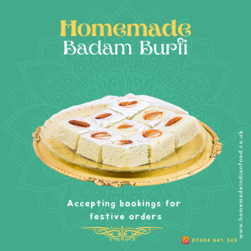 Homemade Badam Burfi