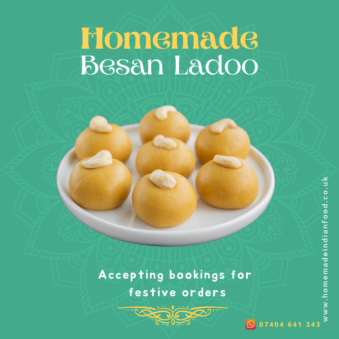 Homemade Besan Ladoo