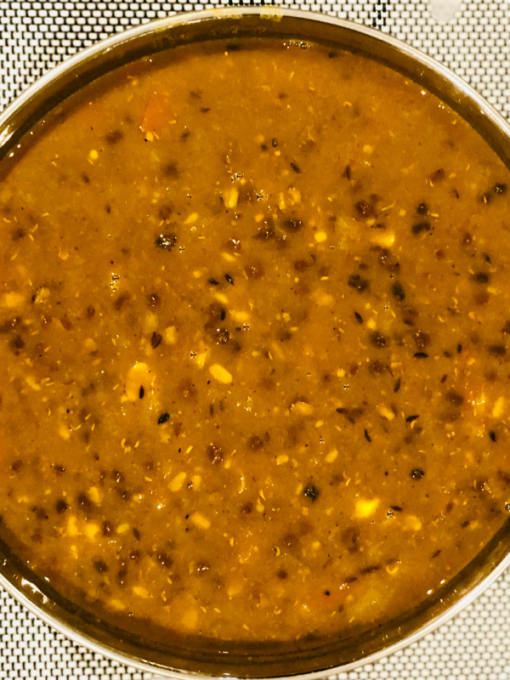 Blend of black and yellow dal Punjabi style