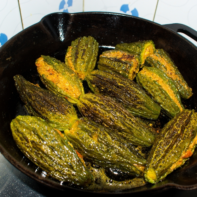 North Indian Bharwa Karela