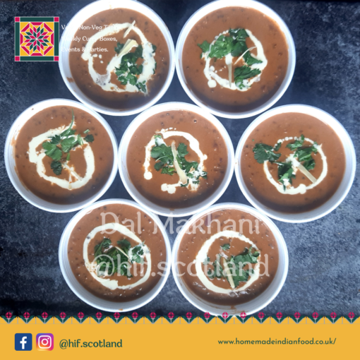 Creamy dal makhani with black lentils and kidney beans