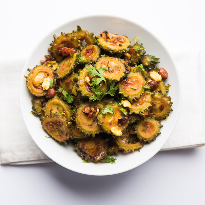 Punjabi Karela Aloo