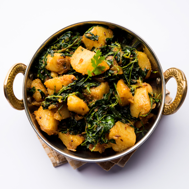 Amritsari Methi Aloo