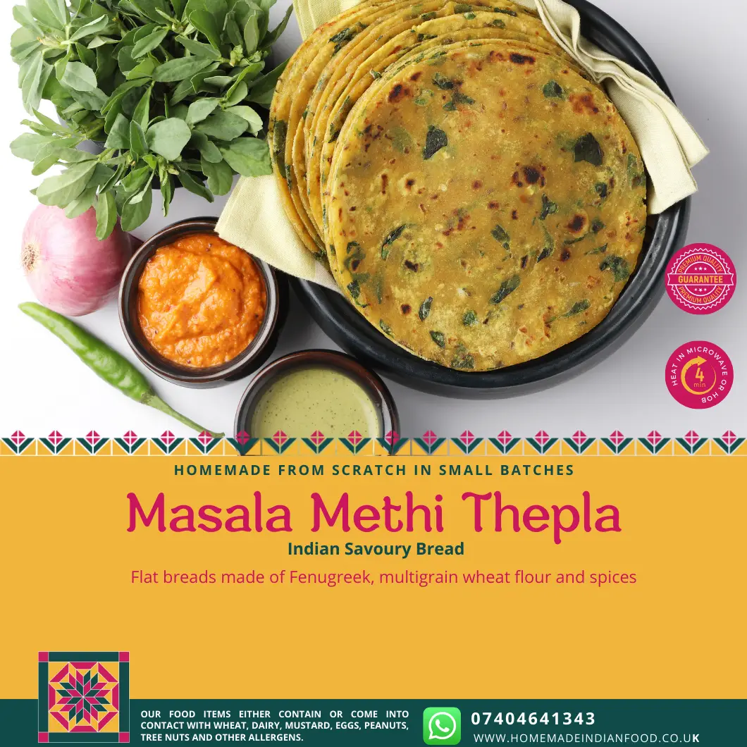 Methi Masala Thepla Paranthas (D)