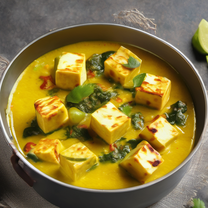Yellow Paneer Chaman