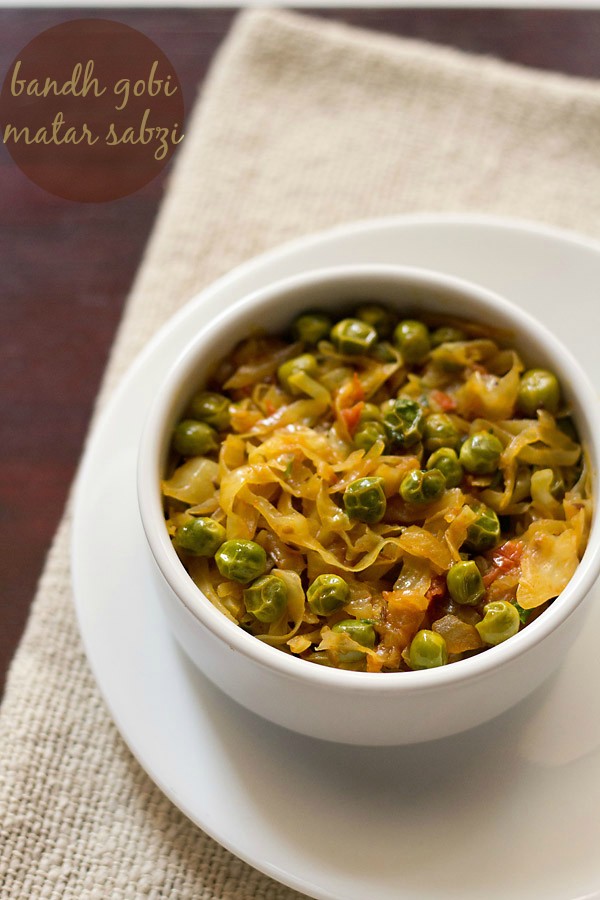 Punjabi Cabbage Mattar
